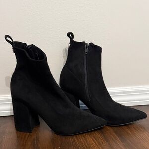 Steve Madden Black Heeled Boots